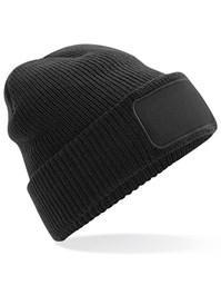 Toon details voor Beanie One Size - Rechthoek Patch Zwart Afbeelding van Beanie One Size - Rechthoek Patch Zwart
